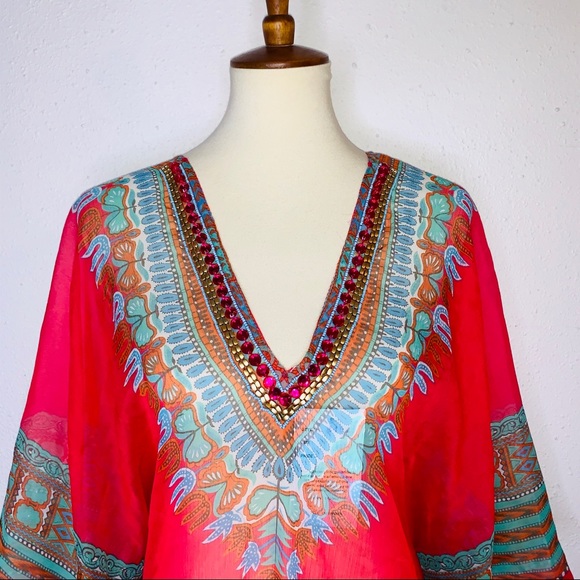 India Boutique Tops - NWT India Boutique Embellished Tunic. Size 2x